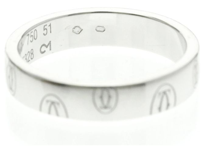 Cartier Logo de Cartier Band 18K White Gold 4mm Argento - vista 7