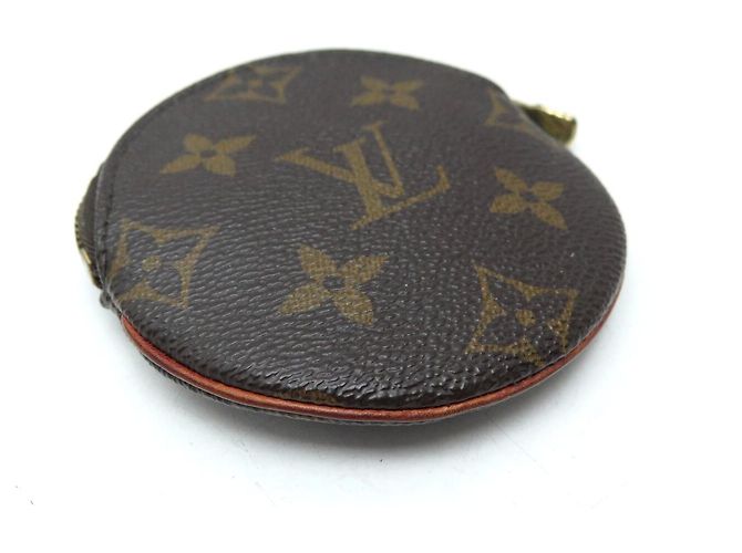 MONEDERO REDONDO LOUIS VUITTON M61926 EN LONA MONOGRAM MARRÓN Castaño - vista 3