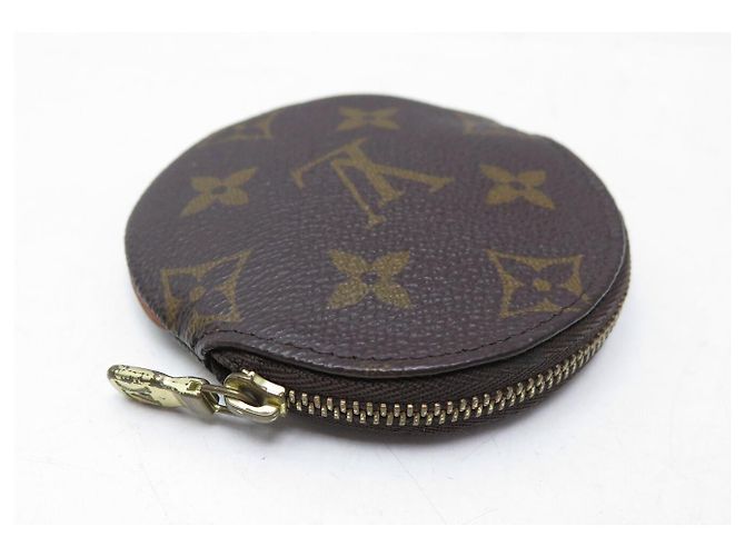 MONEDERO REDONDO LOUIS VUITTON M61926 EN LONA MONOGRAM MARRÓN Castaño - vista 4