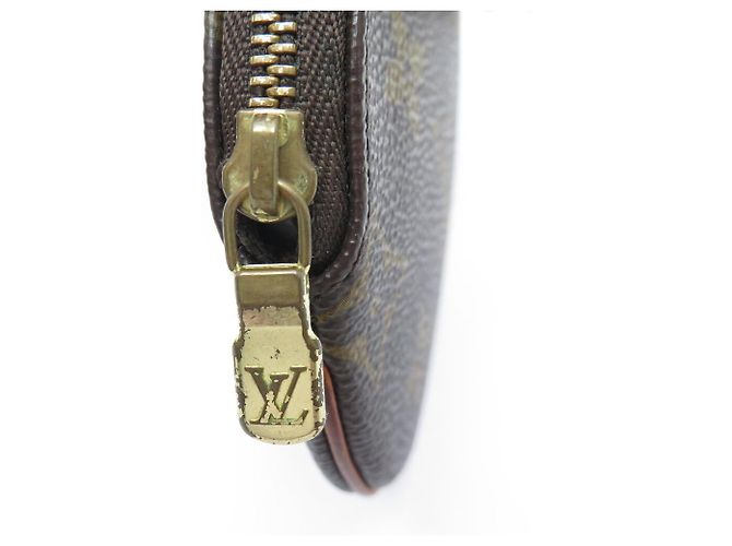 MONEDERO REDONDO LOUIS VUITTON M61926 EN LONA MONOGRAM MARRÓN Castaño - vista 5