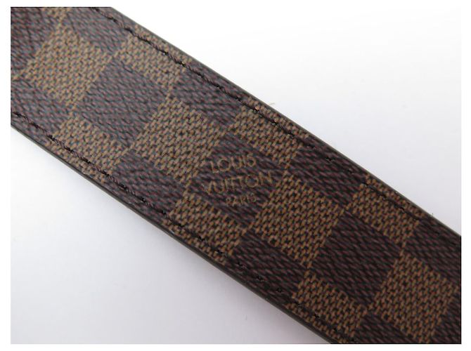 NEU LOUIS VUITTON ICONIC REVERSIBLE GÜRTEL T85 LEDER & DAMIER LEINWAND Braun - Ansicht 13