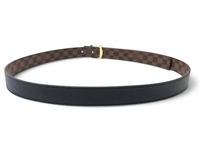 NEU LOUIS VUITTON ICONIC REVERSIBLE GÜRTEL T85 LEDER & DAMIER LEINWAND Braun - Ansicht 9