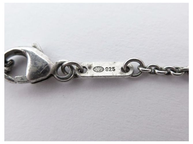 COLLANA DINH VAN LE PAVE SU CATENA IN ARGENTO 925 GM 668304 SILVER NECKLACE - vista 10
