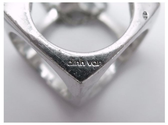 COLLANA DINH VAN LE PAVE SU CATENA IN ARGENTO 925 GM 668304 SILVER NECKLACE - vista 4