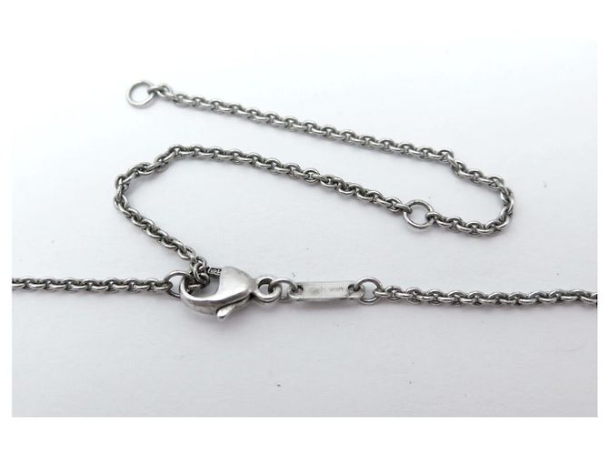 COLLANA DINH VAN LE PAVE SU CATENA IN ARGENTO 925 GM 668304 SILVER NECKLACE - vista 7