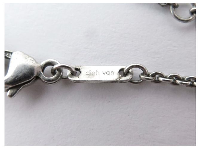 COLLANA DINH VAN LE PAVE SU CATENA IN ARGENTO 925 GM 668304 SILVER NECKLACE - vista 8
