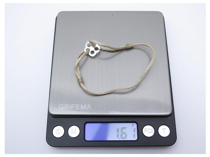 BRACCIALE DINH VAN CORDON FLEUR BUBBLES ORO BIANCO 18K 1.6GR + 5 CORDINI Argento - vista 9