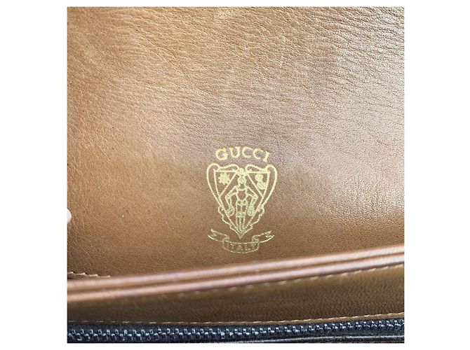Gucci Vintage Schultertasche aus Stoff Micro GG Braun - Ansicht 5