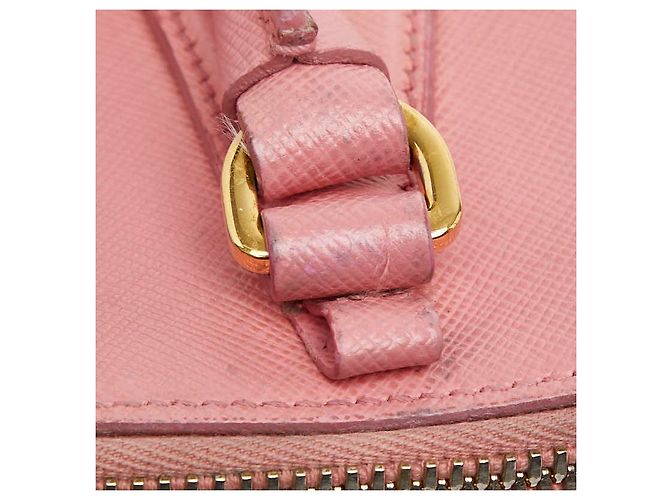 Borsa Prada Triangle Logo Rosa - vista 10
