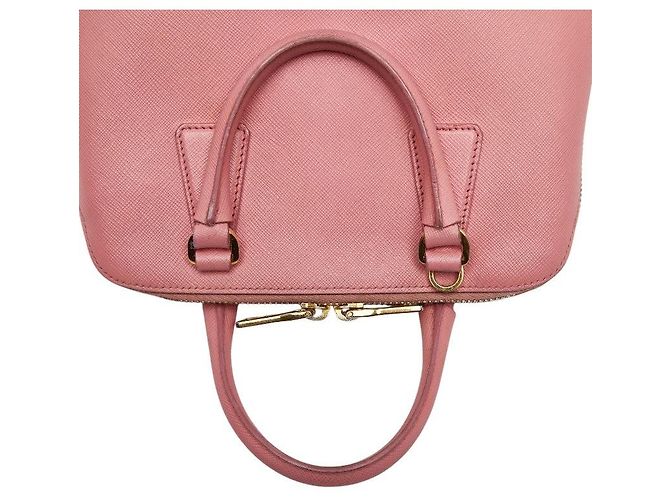 Borsa Prada Triangle Logo Rosa - vista 8