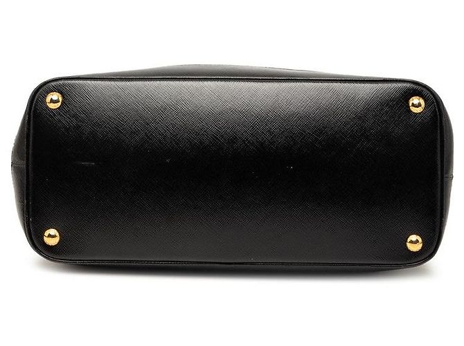 Borsa Prada Saffiano con logo triangolare Nero - vista 3