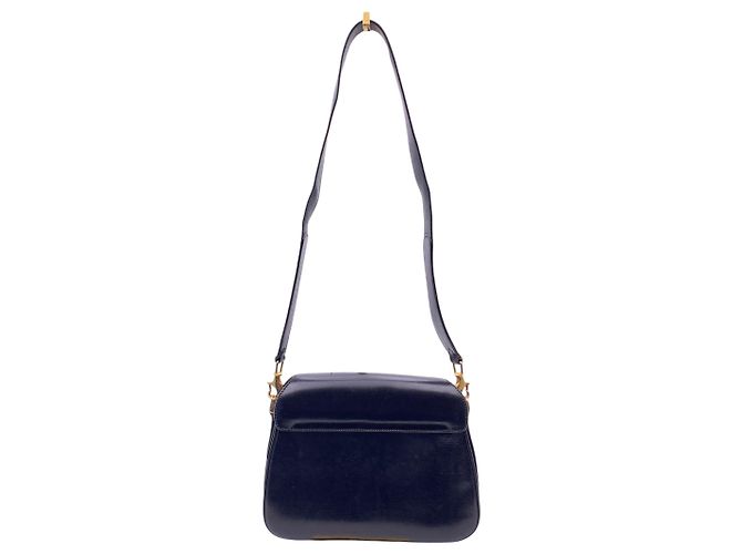 Sac à épaule Gucci Vintage en cuir Box Noir - vue 3