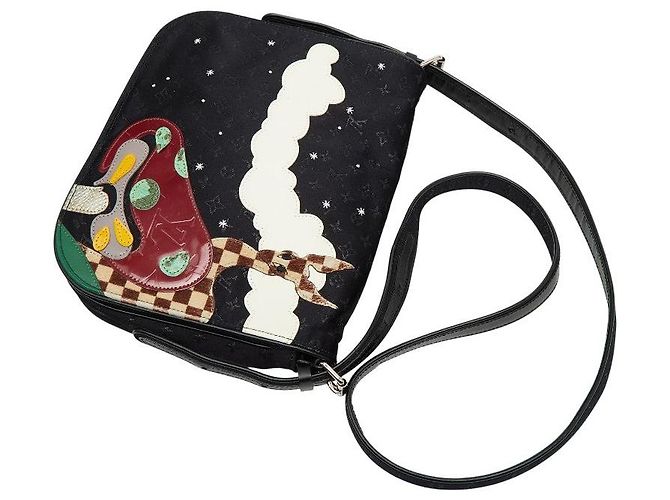 Louis Vuitton Monogram Satin Musette Crossbody Negro - vista 4