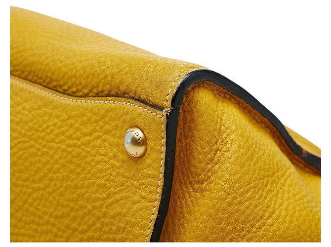 Prada Sound Lock Handtasche Gelb - Ansicht 6