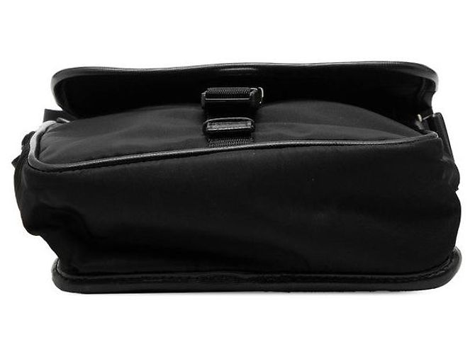 Sac bandoulière Prada avec logo triangle Noir - vue 3