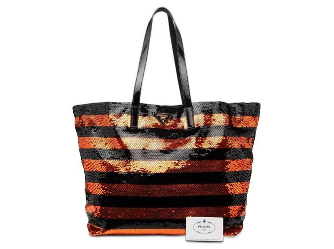 Tote Prada Triangle Logo Multicolore - vista 6