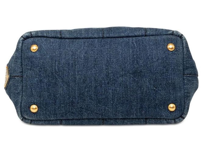 Bolsa Prada Canapa em denim azul - vista 3