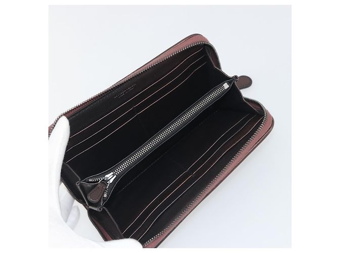 BOTTEGA VENETA Round Long Wallet Leather Brown - vista 13