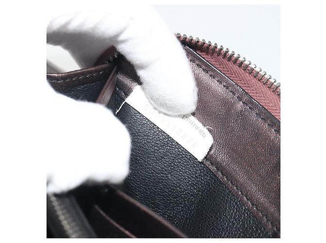 BOTTEGA VENETA Round Long Wallet Leather Brown - vista 21