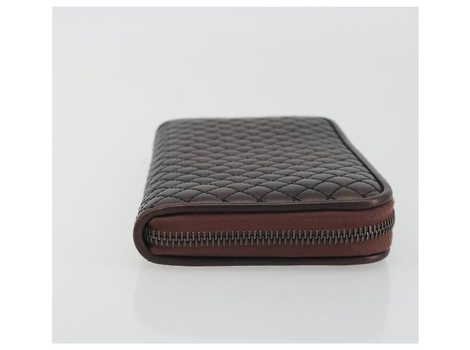 BOTTEGA VENETA Round Long Wallet Leather Brown - vista 4