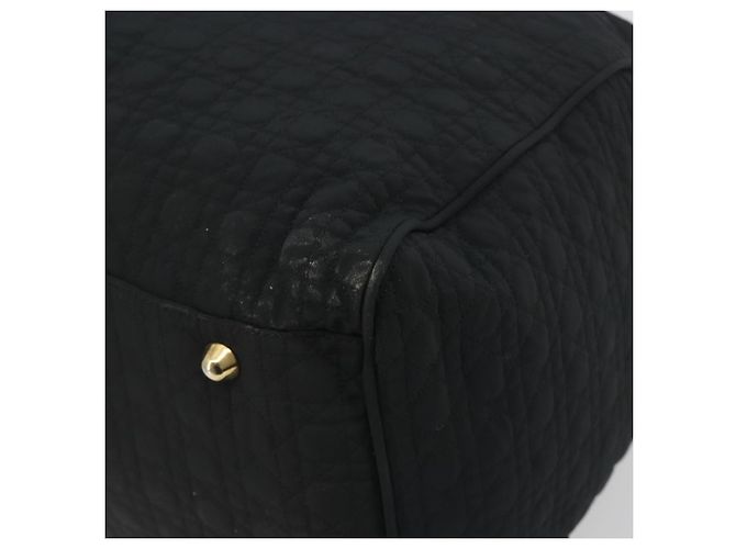 Christian Dior Canage Boston Bag Nylon Black Gold - vista 12