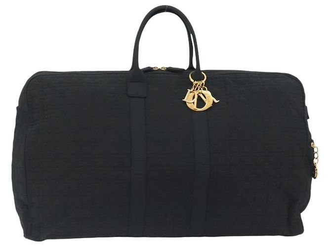 Christian Dior Canage Boston Bag Nylon Black Gold - vista 2