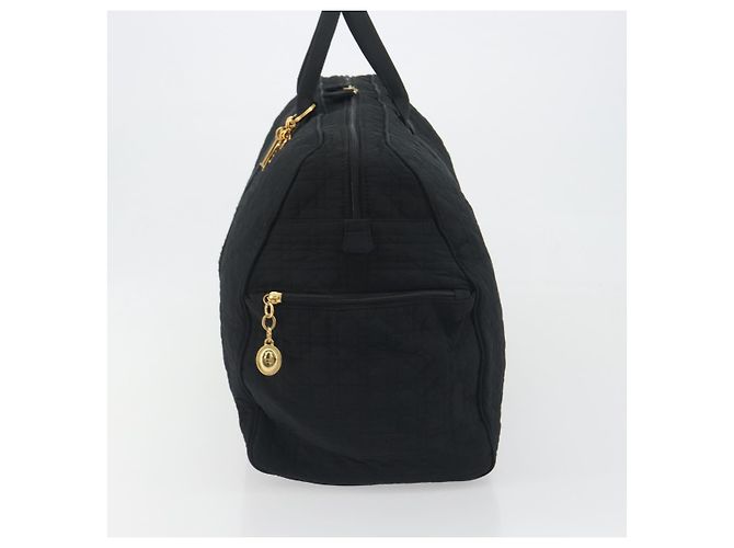 Christian Dior Canage Boston Bag Nylon Black Gold - vista 4