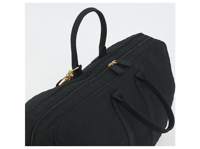 Christian Dior Canage Boston Bag Nylon Black Gold - vista 6