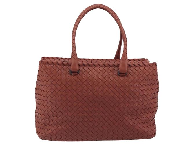 BOTTEGA VENETA INTRECCIATO Tote Bag Leather Brown - vista 3
