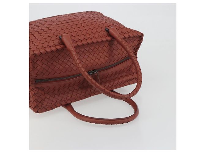 BOTTEGA VENETA INTRECCIATO Tote Bag Leather Brown - vista 7