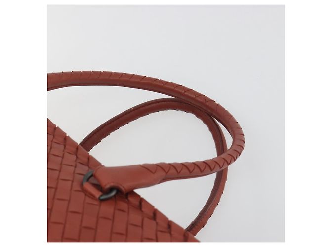 BOTTEGA VENETA INTRECCIATO Tote Bag Leather Brown - vista 8