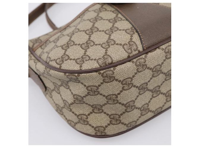 GUCCI GG Supreme Web Sherry Line Shoulder Bag PVC Beige 001 123 4002 - vista 11