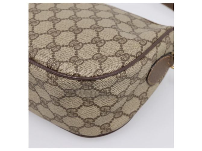 GUCCI GG Supreme Web Sherry Line Shoulder Bag PVC Beige 001 123 4002 - vista 12