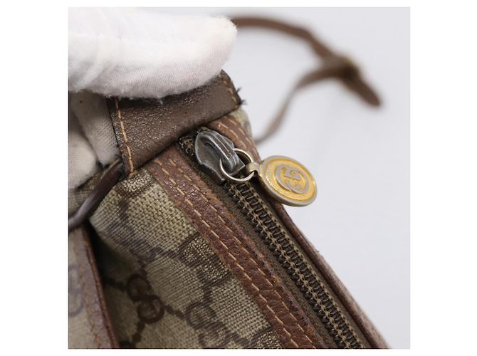 GUCCI GG Supreme Web Sherry Line Shoulder Bag PVC Beige 001 123 4002 - vista 14