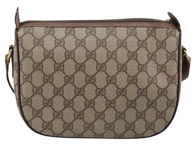 GUCCI GG Supreme Web Sherry Line Shoulder Bag PVC Beige 001 123 4002 - vista 3