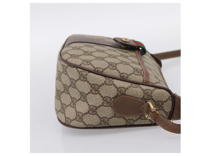 GUCCI GG Supreme Web Sherry Line Shoulder Bag PVC Beige 001 123 4002 - vista 5