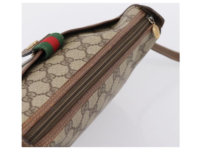 GUCCI GG Supreme Web Sherry Line Shoulder Bag PVC Beige 001 123 4002 - vista 6
