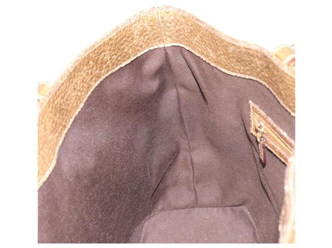 GUCCI Horsebit Tote Bag Leather Gold 137385 - vista 18