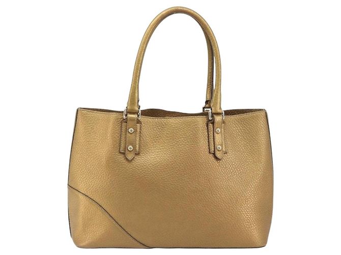 GUCCI Horsebit Tote Bag Leather Gold 137385 - vista 3