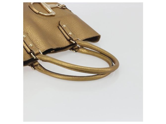 GUCCI Horsebit Tote Bag Leather Gold 137385 - vista 7
