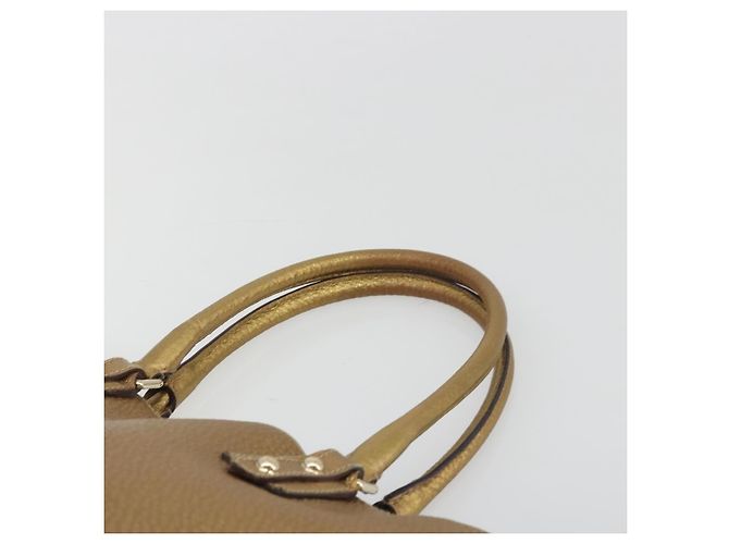 GUCCI Horsebit Tote Bag Leather Gold 137385 - vista 8