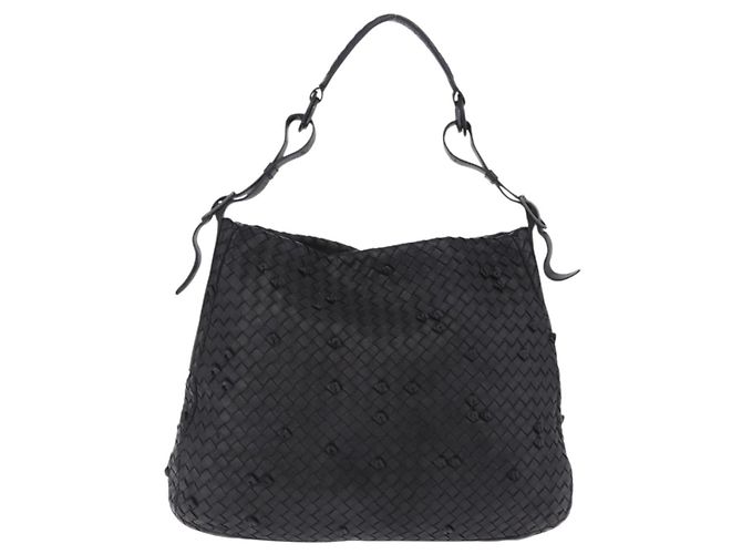Bottega Veneta Naruto Knot Intrecciato Nappa Small Nero - vista 2