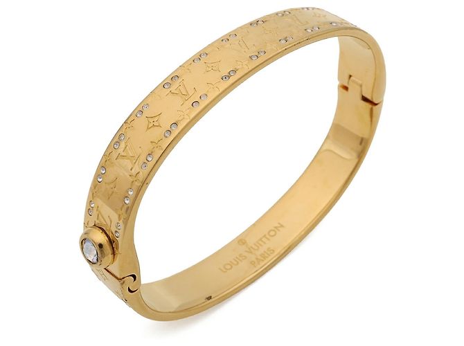 Louis Vuitton Nanogram Strass Armreif Golden - Ansicht 4