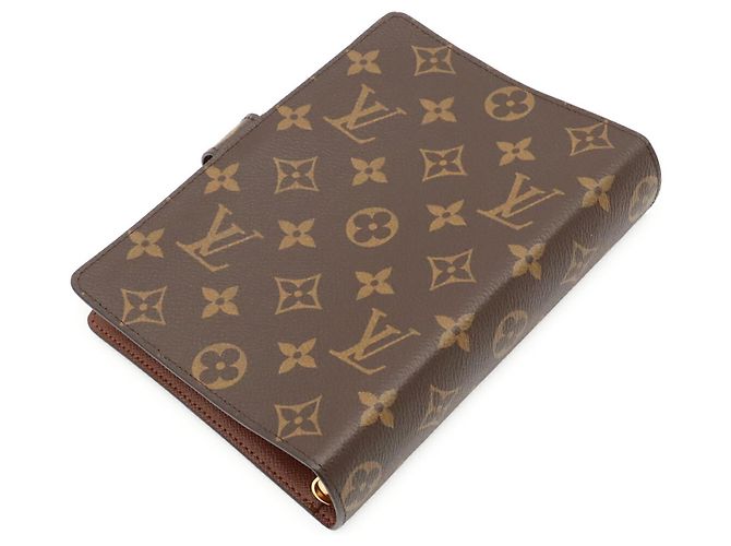 Louis Vuitton Monogram Agenda MM Notebook Cover Brown - view 3