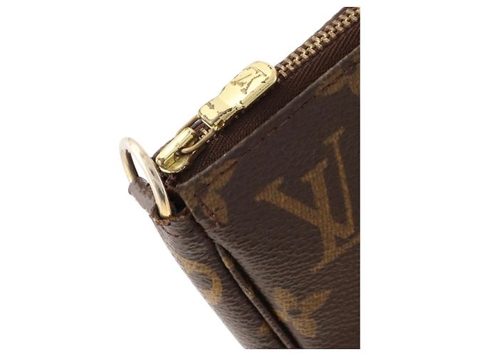 Louis Vuitton Monogram Pochette Accessoires Handbag Pouch Marrone - vista 6