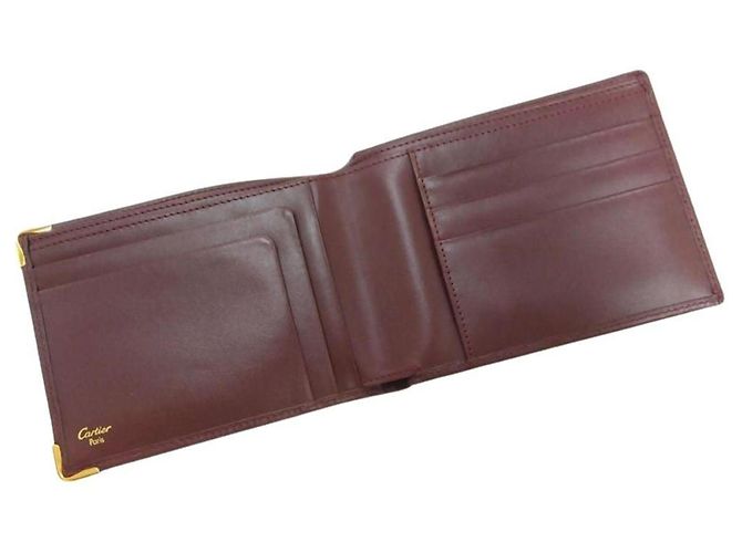 Cartier Must Line Bi-Fold Geldbörse Bordeaux - Ansicht 5