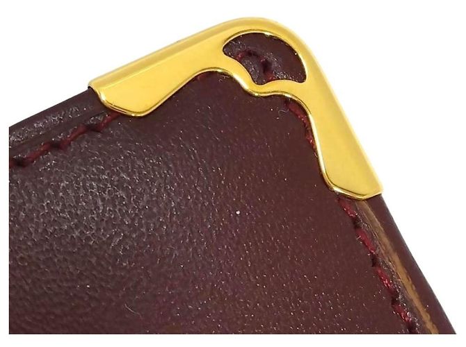 Cartier Must Line Bi-Fold Geldbörse Bordeaux - Ansicht 8