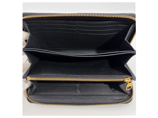 Louis Vuitton Portefeuille Clemence Long Wallet Nero - vista 6