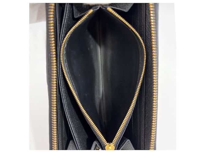 Louis Vuitton Portefeuille Clemence Long Wallet Nero - vista 7