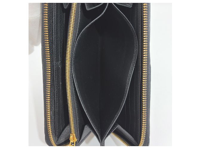 Louis Vuitton Portefeuille Clemence Long Wallet Nero - vista 8